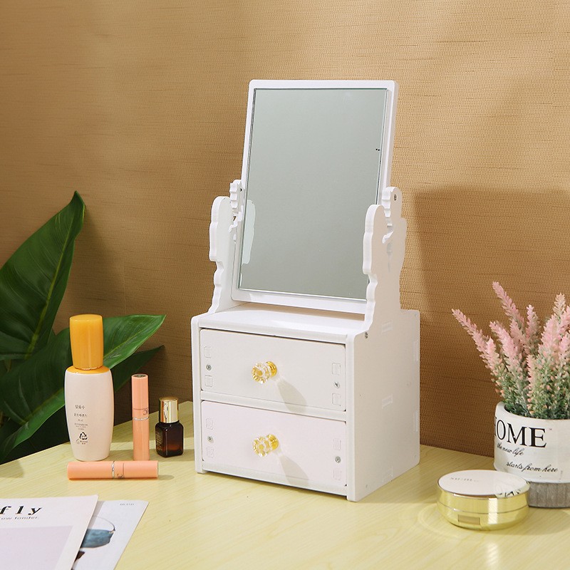 Espejo espejo de maquillaje tocador espejo de tocador escritorio de escritorio hogar dormitorio de estudiantes simple red de Internet nube espejo grande