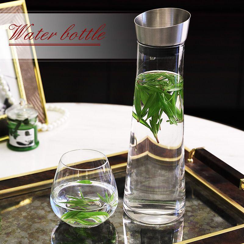 不锈钢出水口食品级餐厅硅胶过滤隔渣凉水玻璃壶盖子 不锈钢壶盖