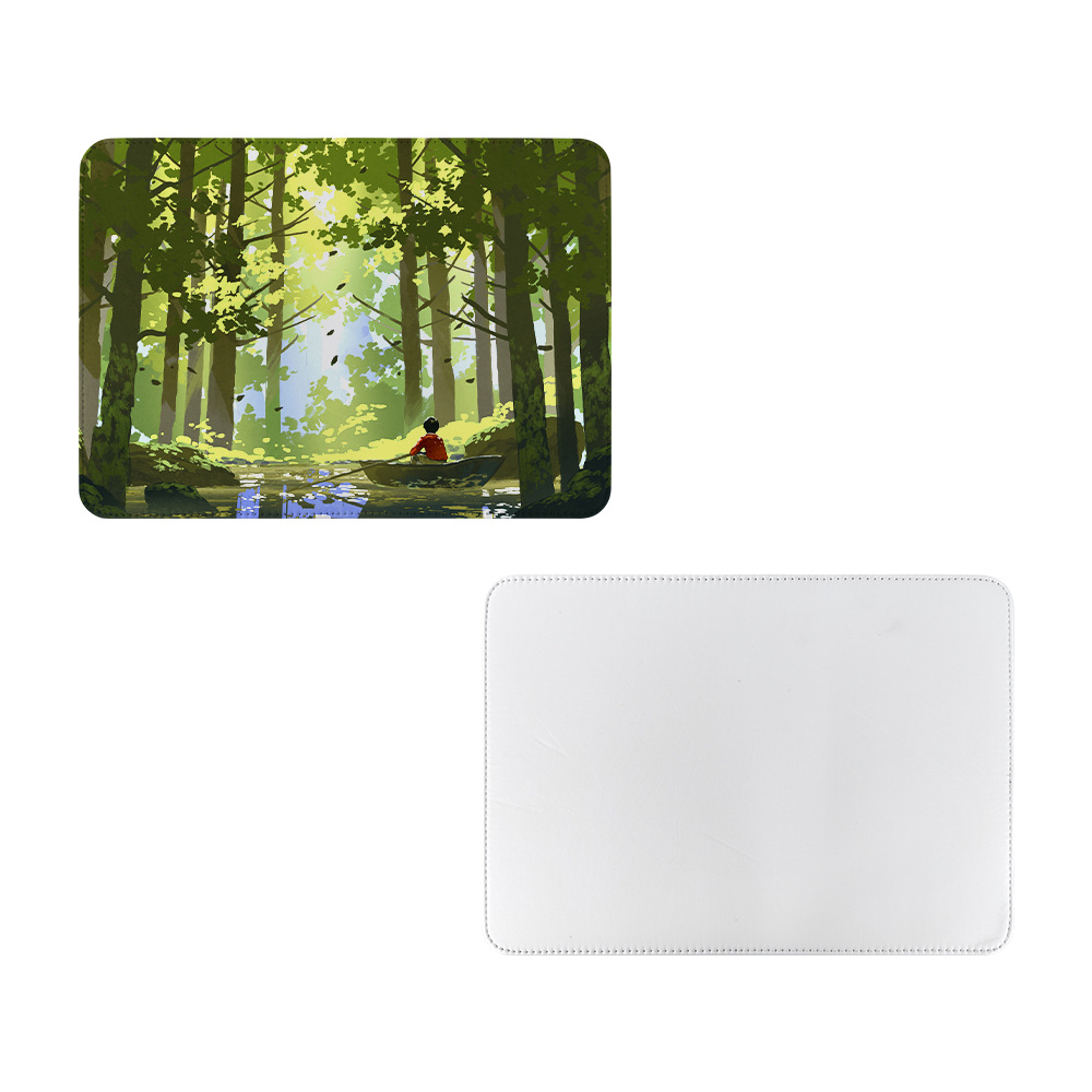 Nuevos productos de sublimación en caliente almohadilla de ratón de cuero anti-deslizante personalizada almohadilla de ratón de escritorio de computadora se puede imprimir LOGO