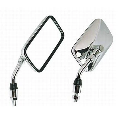 Universal Rearview Mirror Retro Modified Reversing Mirror Storm Prince Motorcycle Electroplated Reflector 10mm (Motorcycle rearview mirror)