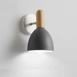 北欧创意马卡龙LED壁灯现代简约客厅背景墙玄关壁灯卧室床头壁灯