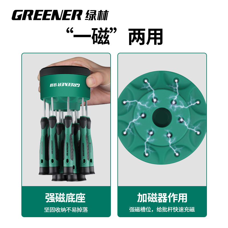 Greenforest screwdriver storage box multi-functional maintenance mobile phone rotating parts tool sorting box screwdriver sorting rack