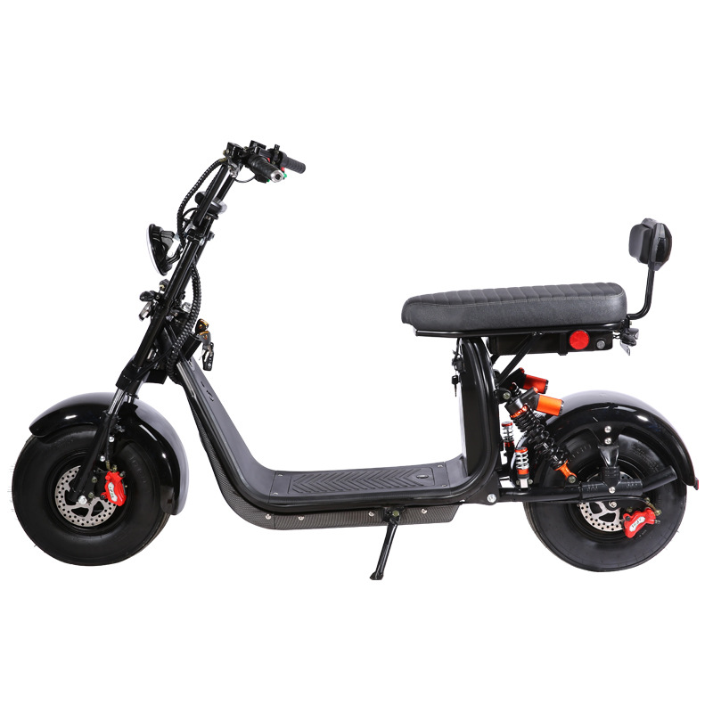 Kuji bicicleta eléctrica monopatín de litio tranvía Harley coche eléctrico neumático ancho adulto batería coche motocicleta rueda grande