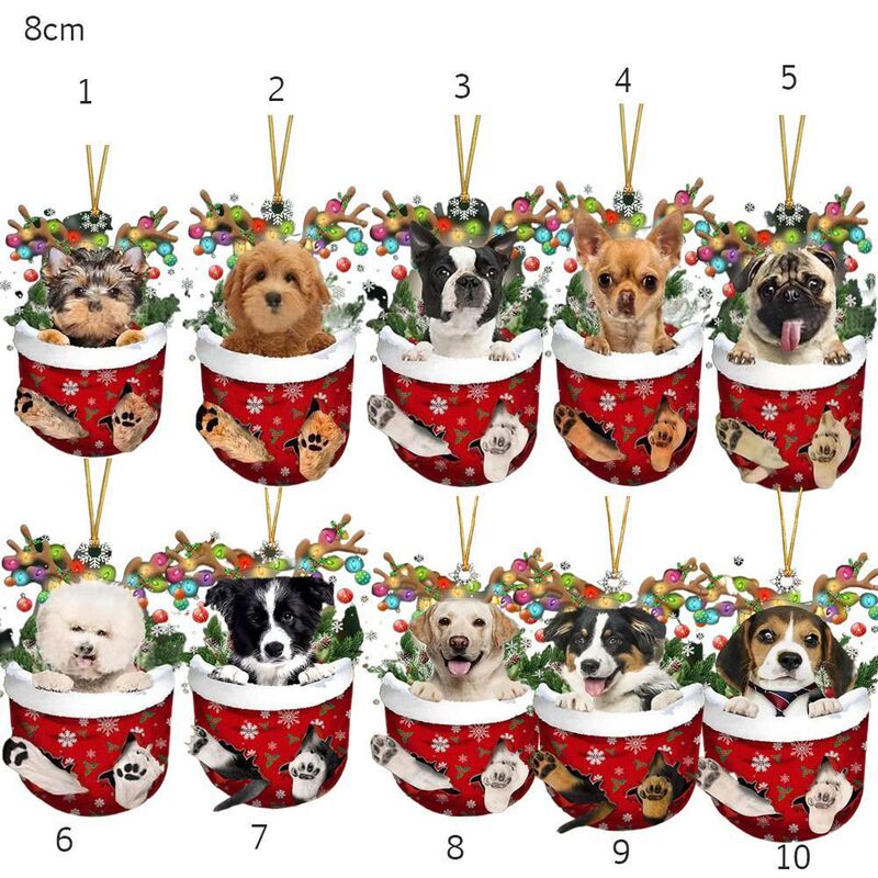cross-border merry christmas dog socks christmas stocking christmas tree pendant decoration home christmas decoration cross-border merry christmas dog socks christmas stocking christmas tree pendant decoration home christmas decoration