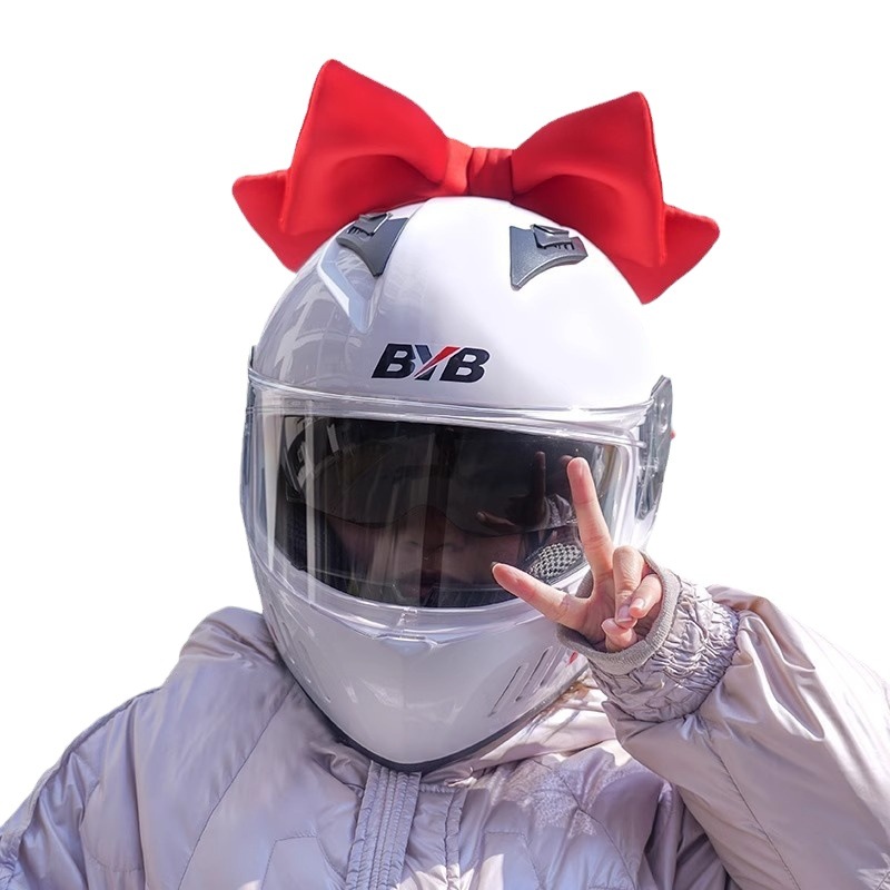 Decoraciones para casco, scooter eléctrico, con sonido, estilo niña de ensueño, para hermana mayor, lazo para maletero, venta al por mayor, decoración para motocicleta para uso diario