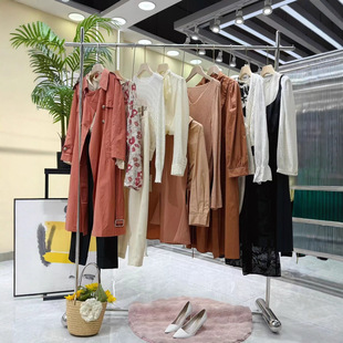 Qiu Yi 2025 Brand Clearance Women's Clothing Elegant Slim Mid-Length Trench Coat Autumn Commuter Versatile Jacket
