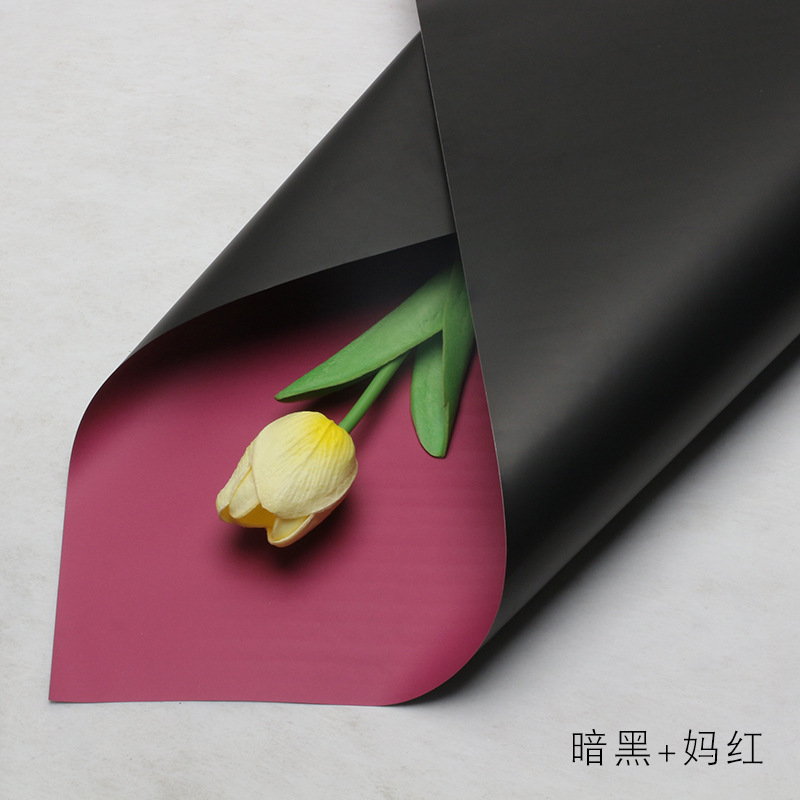 Estilo coreano primer amor color sólido papel ouya mañana niebla mate impermeable papel mate ramo de flores translúcidas papel de embalaje al por mayor