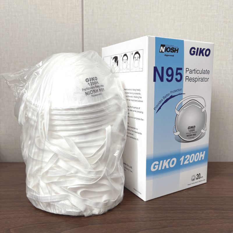 特价批发港凯吉可1200H折叠款KN95口罩无纺布通用防工业粉尘