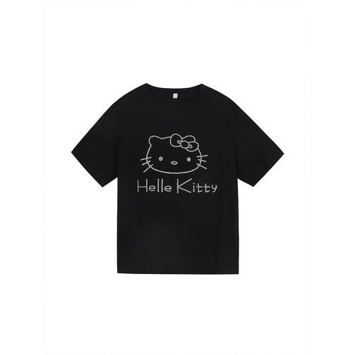 2025 Summer New White T-Shirt for Women Short Sleeve Korean Loose Lazy Style Ice Silk Cool Sensation Student Top for Women