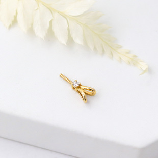 Shifu Yuan Factory Wholesale 18K Gold Rabbit Head Pendant with Bead Setting Au750 Zircon Necklace Jadeite