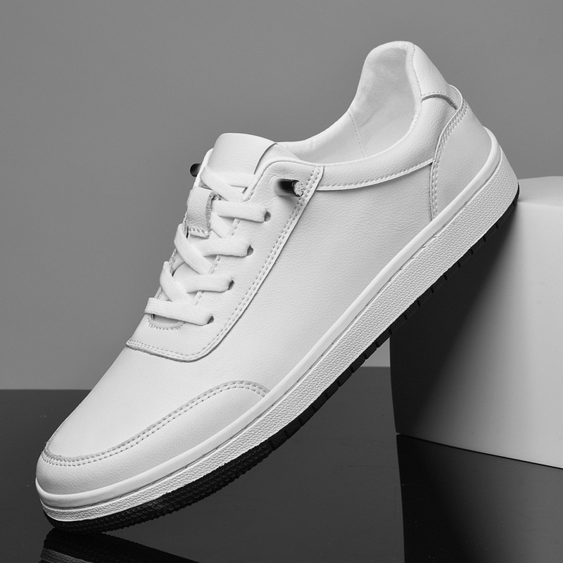 Baskets homme blanches respirantes décontractées pour été_voghion.com