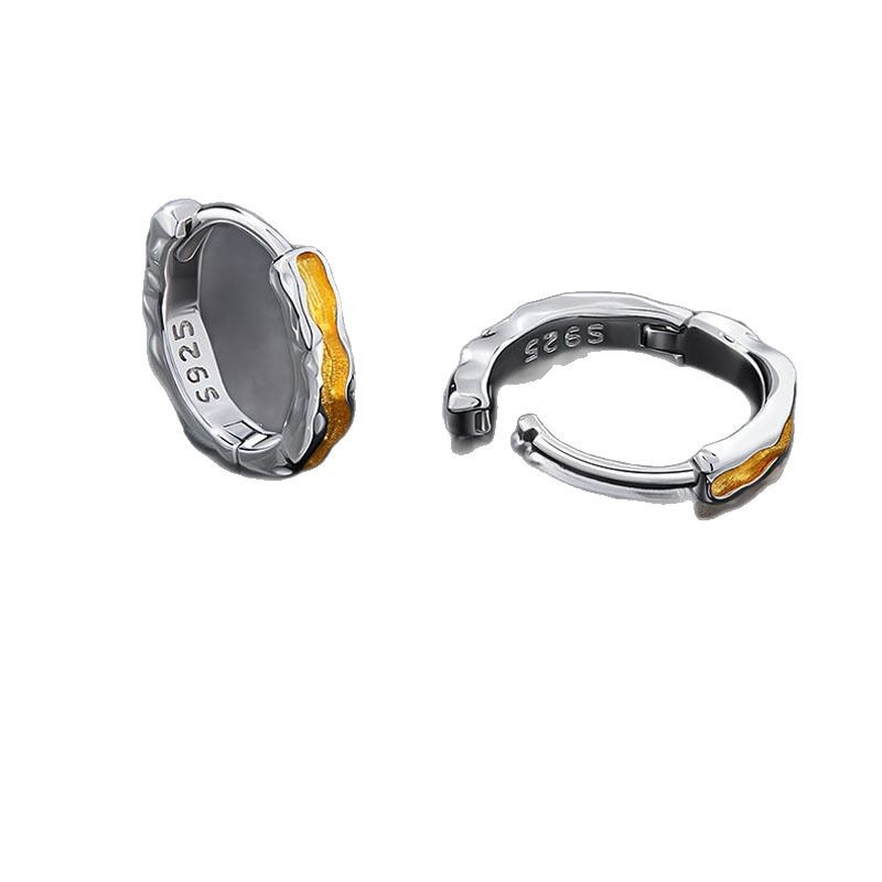 Cool Stud Earrings For Men Stainless Steel Minimalist Punk Style_voghion.com