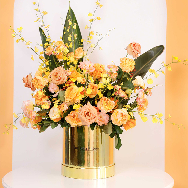 奥斯卡套二抱抱桶韩式新品鲜花包装盒礼品盒情人节礼物盒圆形盒