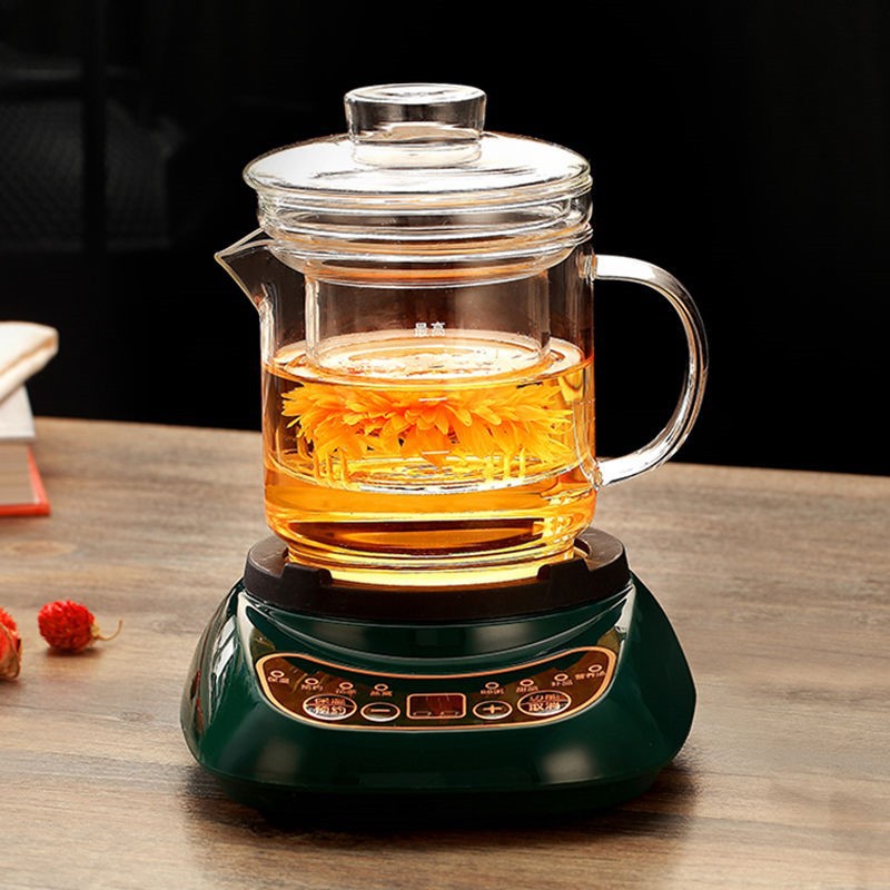 养生壶宿舍小功率全玻璃煮茶壶煮茶器小型电热炉烧水茶壶茶具套装