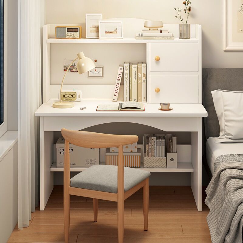 Computer Desk Desktop Home Desk Bookshelf Integrated Simple Junior High School Student Bedroom Study Table and Chair Combination Table Office