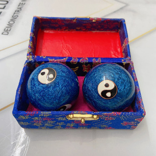 Massage Fitness Health Ball Jingtai Baoding Tai Chi Handball Crafts Middle-aged and Elderly Fingers Play Exercise Iron Ball