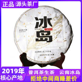 普洱茶生茶云南冰岛地区古树普洱早春七子饼茶叶357g冰岛古树