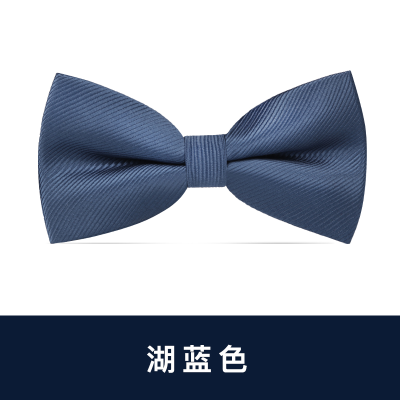 레이크 블루 나비 넥타이