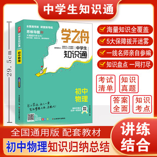 Learning Boat Middle School Students' Knowledge Pass Junior High School Physics National General Edition Classroom New Navigation Mind Map Important and Difficult Points