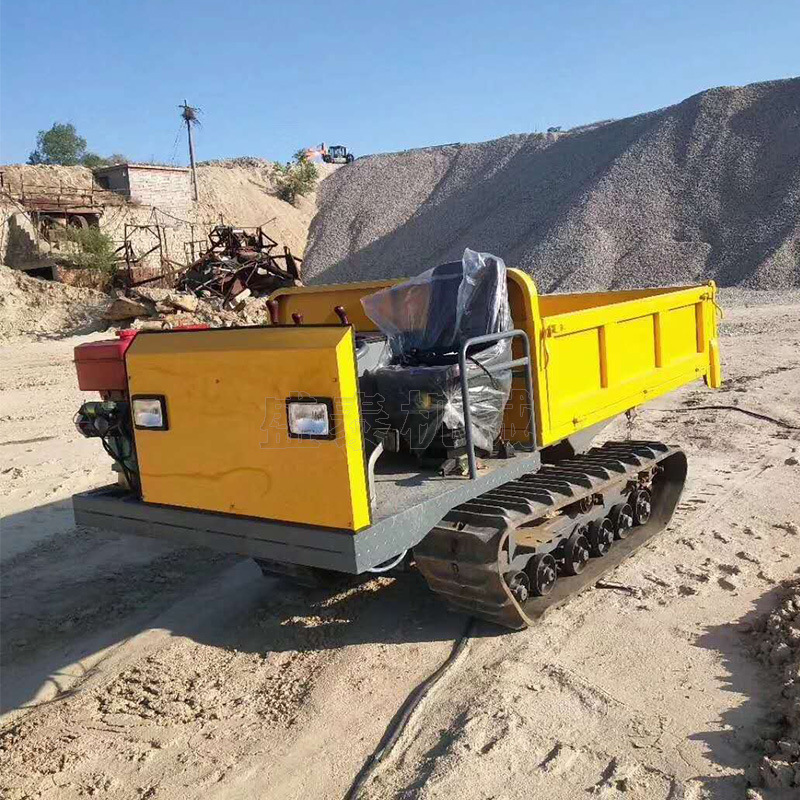 农用汽油小型双履带运输车履带液压柴油自卸翻斗运输车履带拖拉机