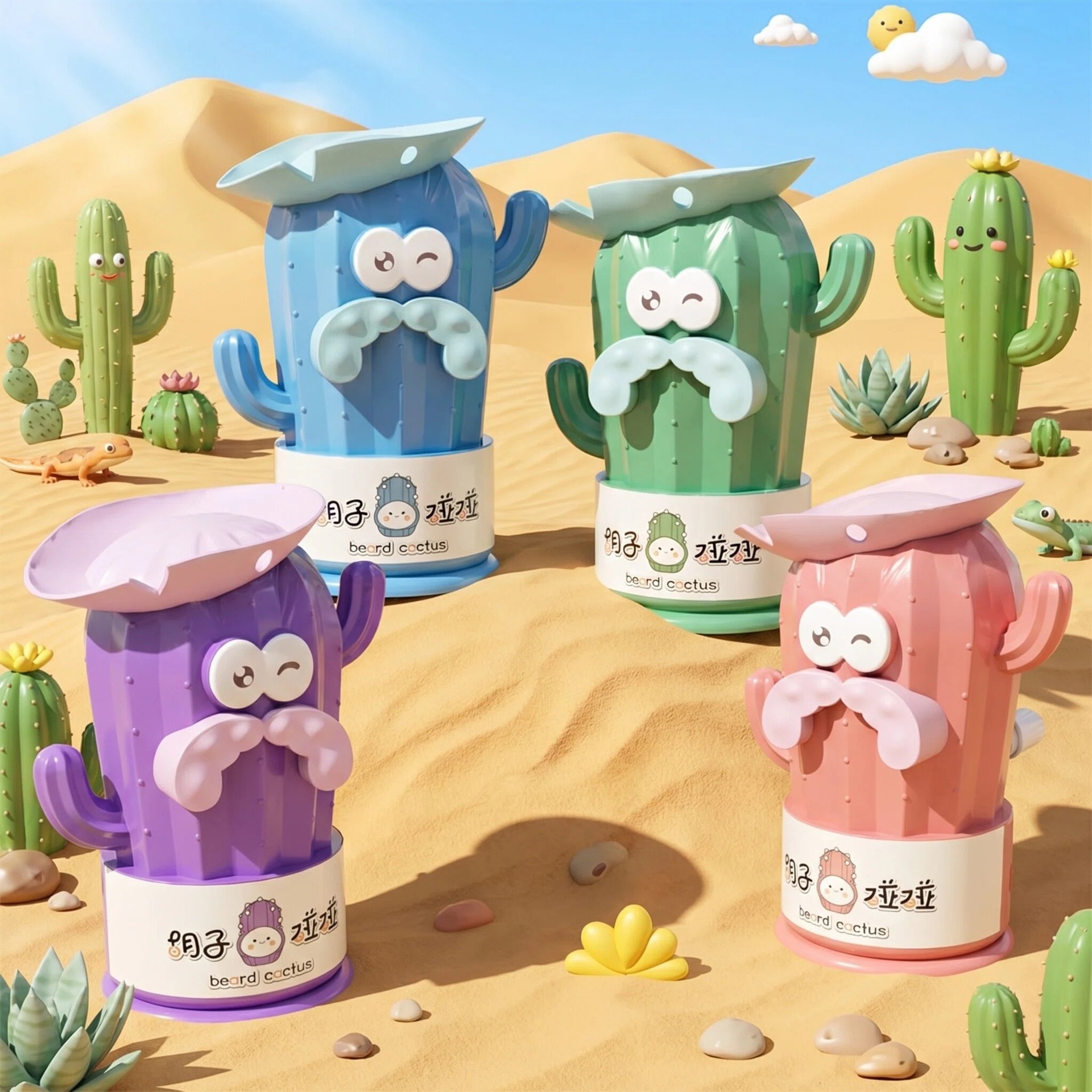 Sacapuntas de cactus con manivela, sacapuntas de dibujos animados, sacapuntas para estudiantes, sacapuntas automático para niños, sacapuntas giratorio