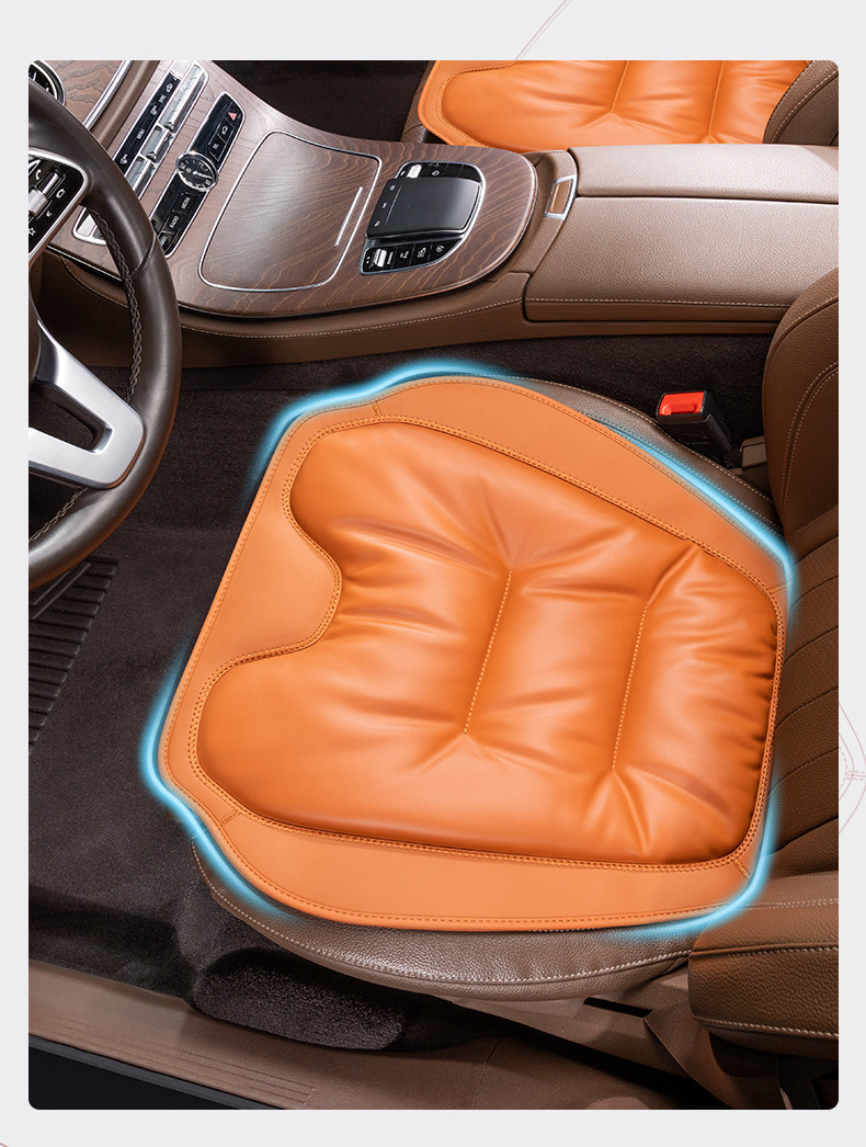 2025 New Car Seat Cushion, Anti-Fouling Leather, High-End, Skin-Friendly Seat Cushion, Original Car Color Four-Season Cushion, Non-Slip and Breathable
