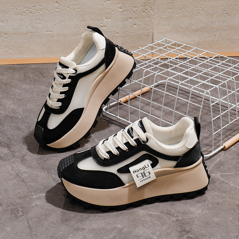 Sommer 2025 Neue koreanische Version Atmungsaktive Damen Trend Student Lauf-Sportschuhe HL875-3_voghion.com