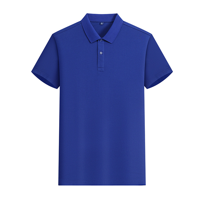 Camiseta POLO de color sólido CVC de 180g y 40 unidades con LOGO estampado, ropa de trabajo de manga corta, ropa de trabajo de verano hecha a medida, fabricante de ropa hecha a medida.