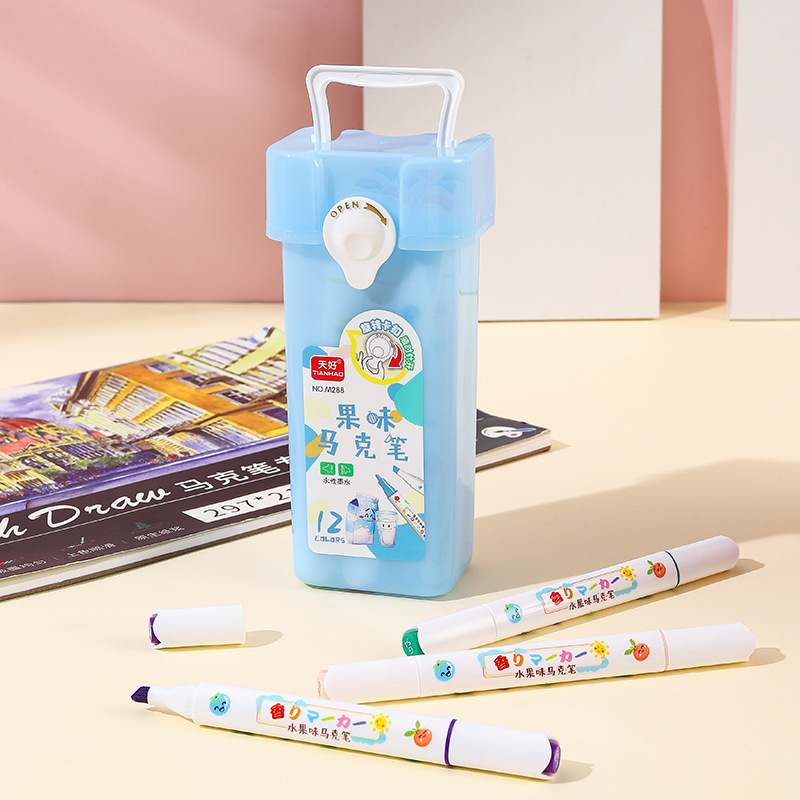 M288 barril fruta sabor marcador 12 colores