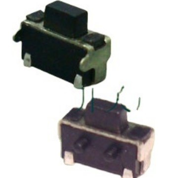 侧贴按键开关批发 侧按小型贴片轻触开关 迷你按钮开关卧贴2脚