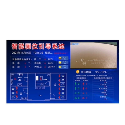 LED public induction signboard for bathroom