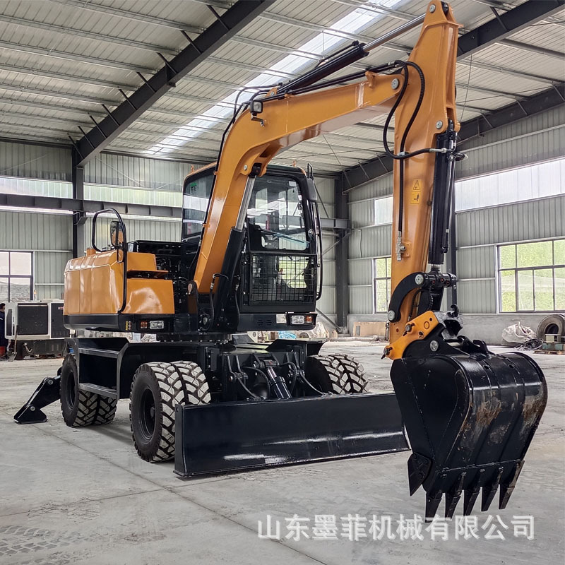 8吨轮胎式挖掘机 轮式抓木机 液压胶轮式勾机挖掘机 新疆供应