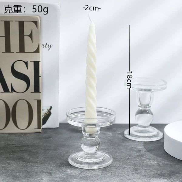 White thin thread candle