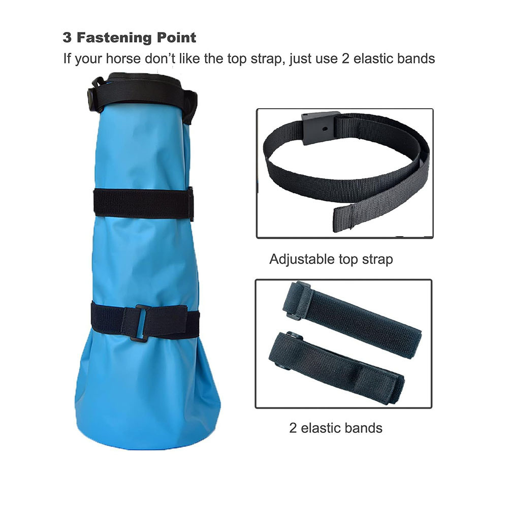 Botas de remojo para el tratamiento de herradura de caballo, bolsas de remojo especiales, almohadilla de actividad al aire libre, cinturón elástico grueso en stock