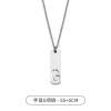 Necklace stainless steel with letters, universal pendant, small design trend accessory, simple and elegant design, English letters, trend of season