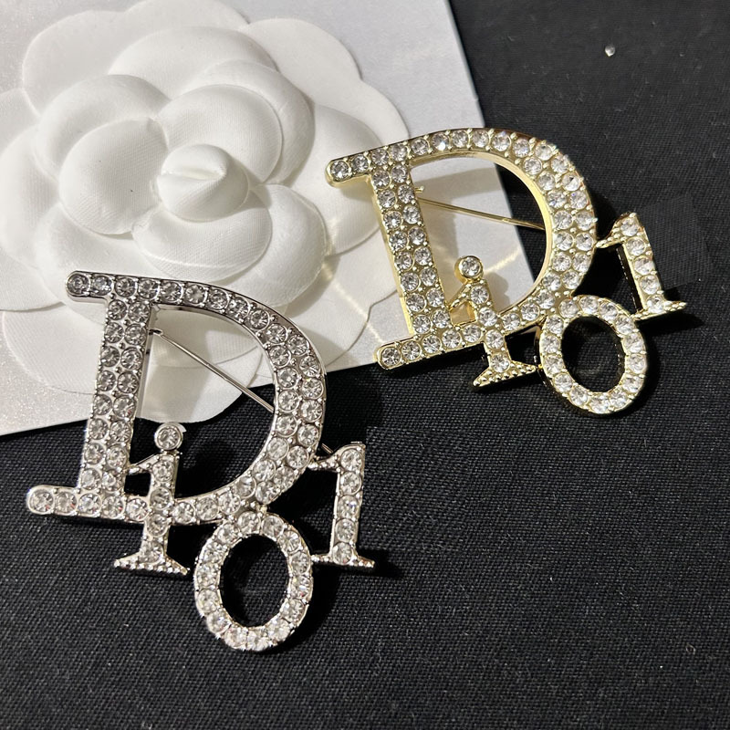 D home full diamond brooch shiny pin trend matching suit coat xiangfeng suit alloy clothing accessories