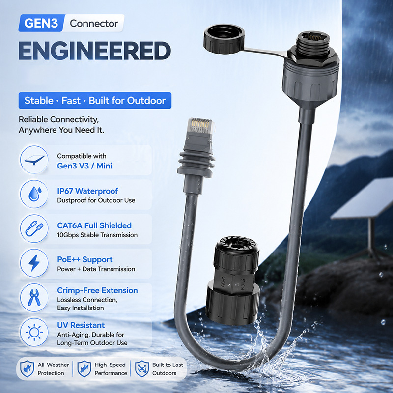 Amazon's best-selling Gen3 connector RJ45 Coupler communication waterproof cable network cable gigabit connector Amazon's best-selling Gen3 connector RJ45 Coupler communication waterproof cable network cable gigabit connector