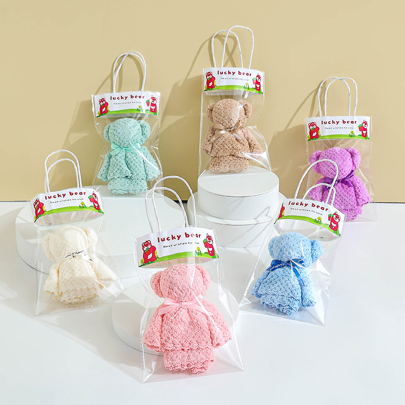 Nueva toalla de oso, regalo de mano, cumpleaños, luna llena, regalos de boda, regalos de apertura, regalos de regalo