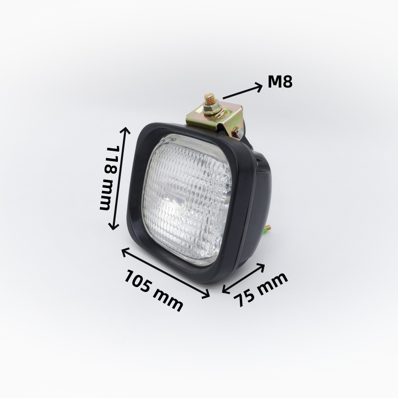 Small Carter work lamp repair lamp bulb forklift small lamp digger lighting lamp digger square lamp