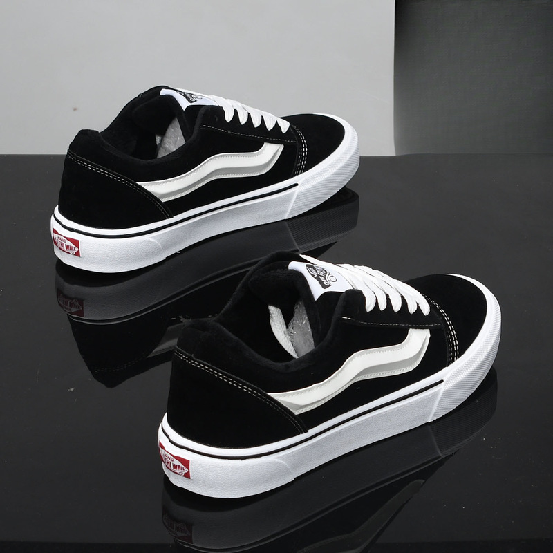 Trendy Brand Fleece-Lined Warm Men's Shoes 2025 New Winter Couple Trendy Versatile Casual Sports Training Sneakers Cotton Shoes