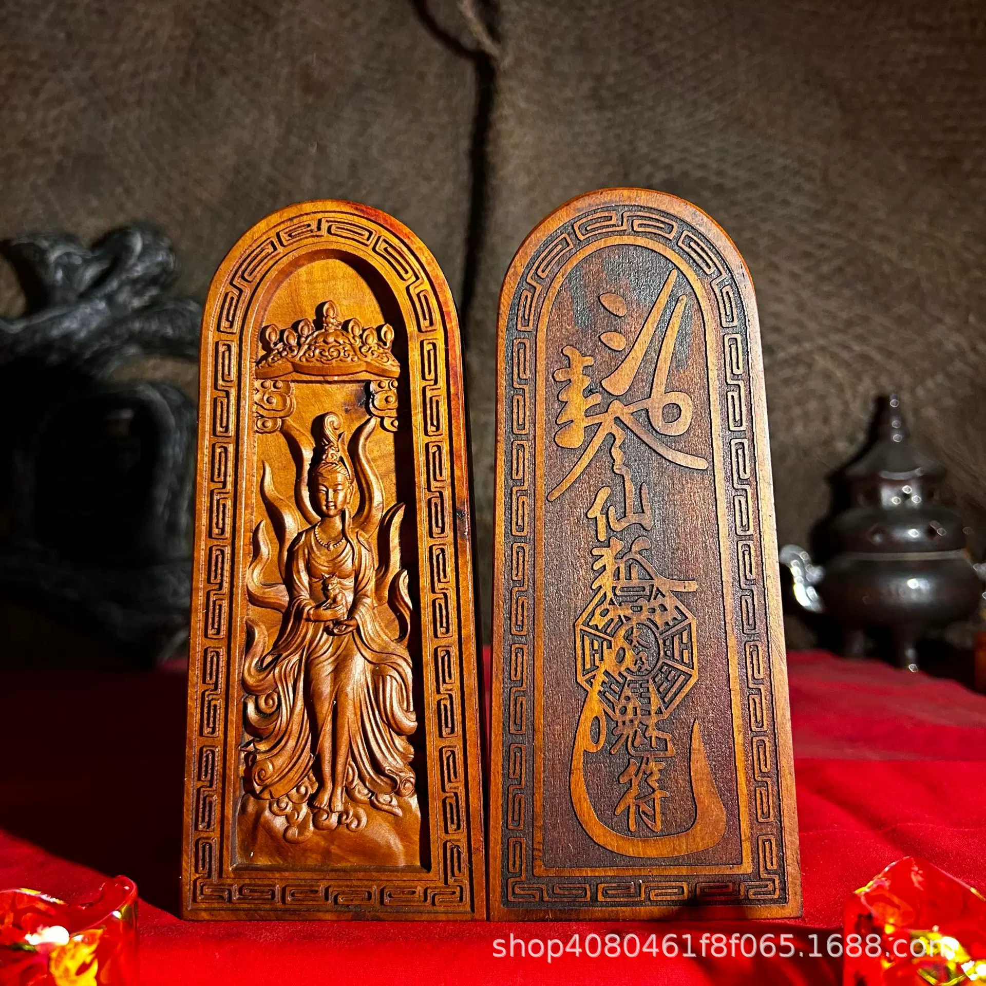 2025雷击枣九尾狐狐仙道家令牌法器风水摆件道用品厂家直销随身