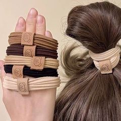 シンプルで髪の輪を傷つけない可愛い布マークの少女の髪のひもが高くて弾力的です。
