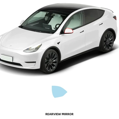 Car paint protective film — Model Y Special TPU Invisible - a-pair-of-rearview-mirror-tpu-membranes-imported-tpu-film-special-car-cutting