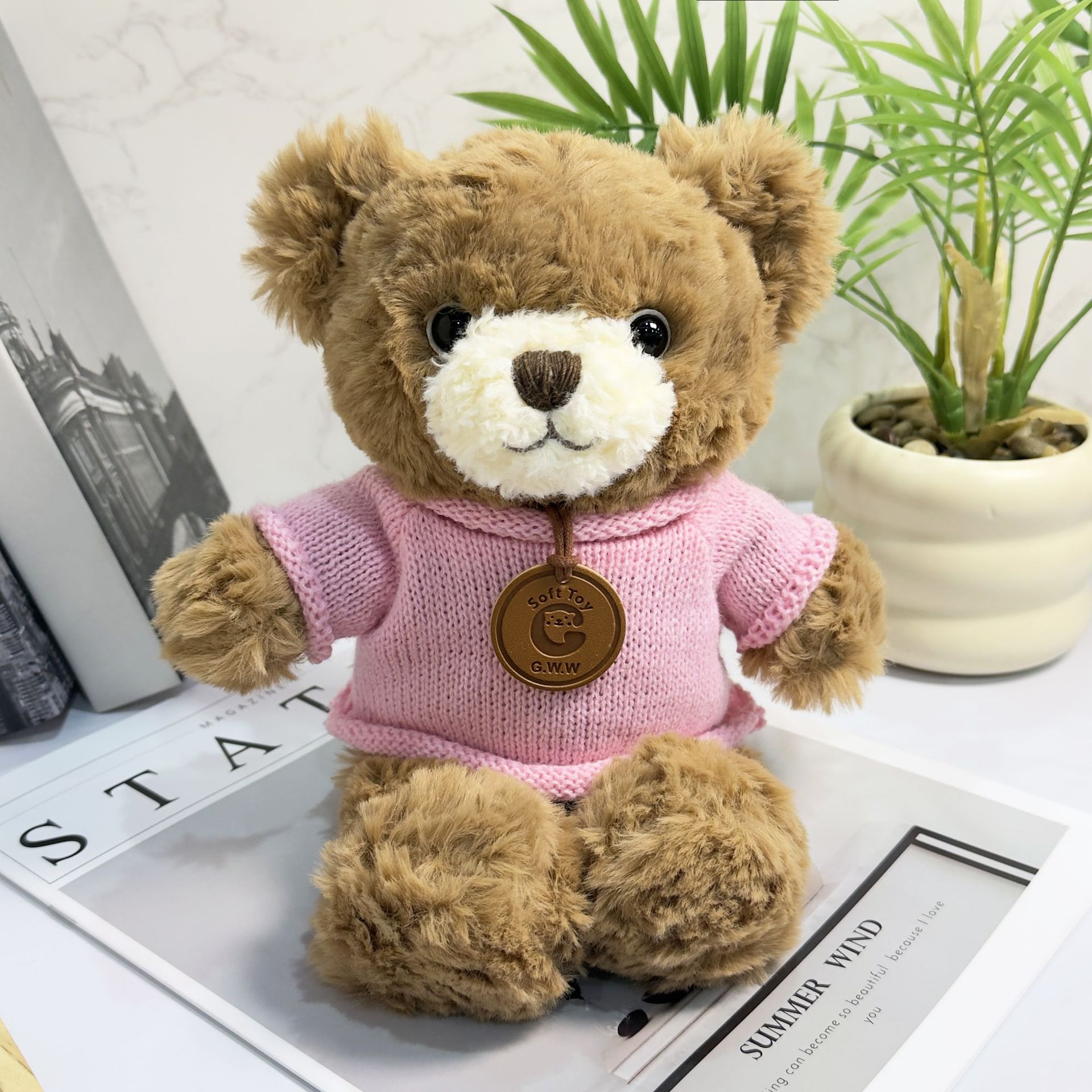 Vestido Teddy Bear suéter Teddy Bear camiseta actividad regalo juguete de peluche impresión LOGO