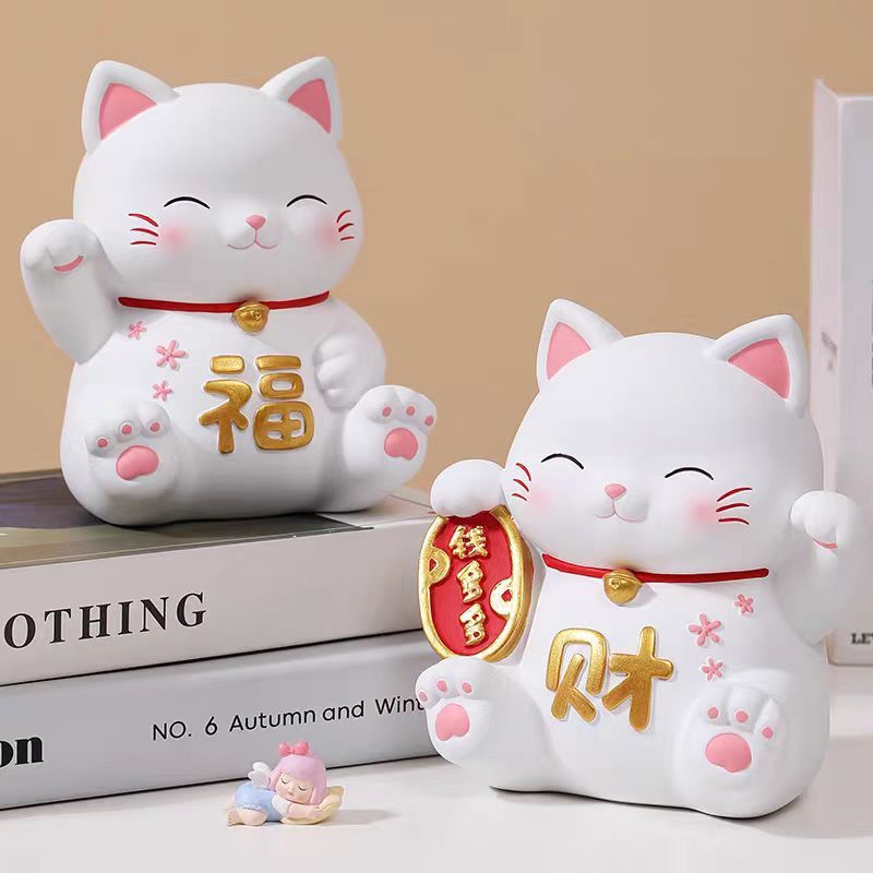 新しいクリエイティブ招き猫貯金箱メス猫大型サイズ保存と取得可能な貯金箱子供男の子と女の子の装飾品ギフト|undefined