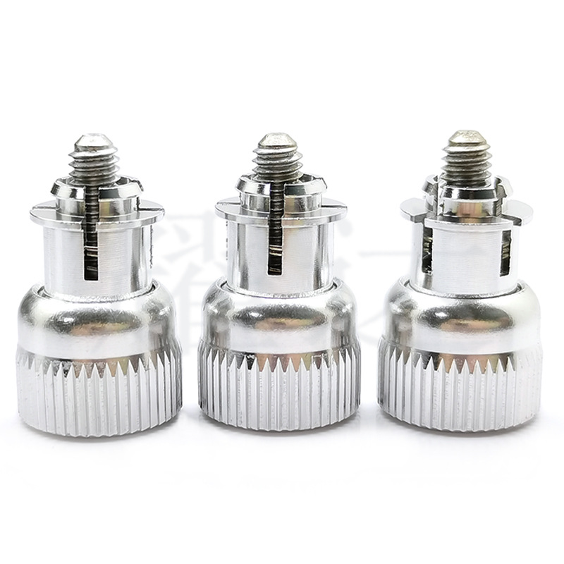 供应开槽式白色弹簧螺丝 卡入式松不脱 手拧面板紧固件免压螺钉