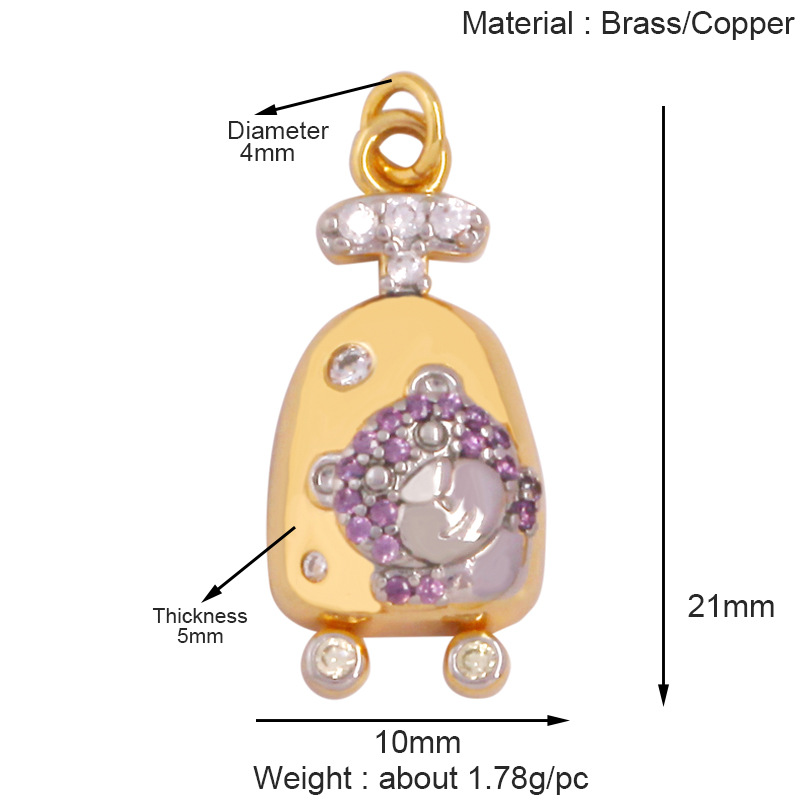 1g Weight Pendant Jewelry Making Type 10 * 15mm Jewelry Making Size DIY Jewelry Accessories Classification 1 Piece Quantity Copper Material Geometric, Windmill Pattern All Seasons Season Polished Finish Plating Design Sweet, Classic Style Style 1 Piece 10 * 15mm Copper Geometric Windmill Polished Pendant DIY Jewelry Accessories 25