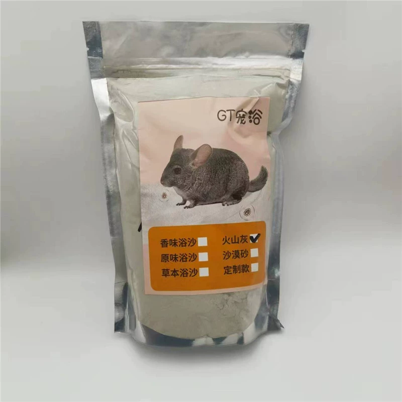 Вулканический пепел для ванны, песок для чистки шерсти шиншиллы с порошком вулканической пыли, пемза, мешочек с песком для ванны шиншиллы 500г