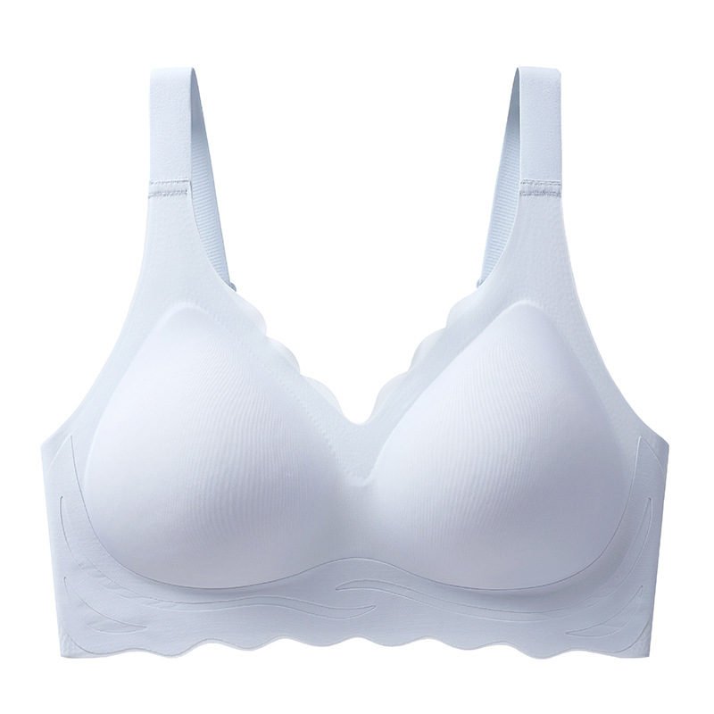 Nueva ropa interior de talla grande sin costuras push-up inalámbrico para mujer anti-flacidez pecho grande pecho pequeño sujetador de soporte suave Delgado