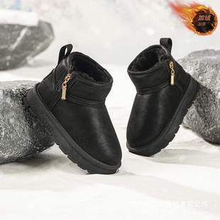 ��ͯѩ��ѥŮͯ�ļ���ЬABC��Ƥëһ�w��ͯ��ˮ��ѥ����Ьѩ����